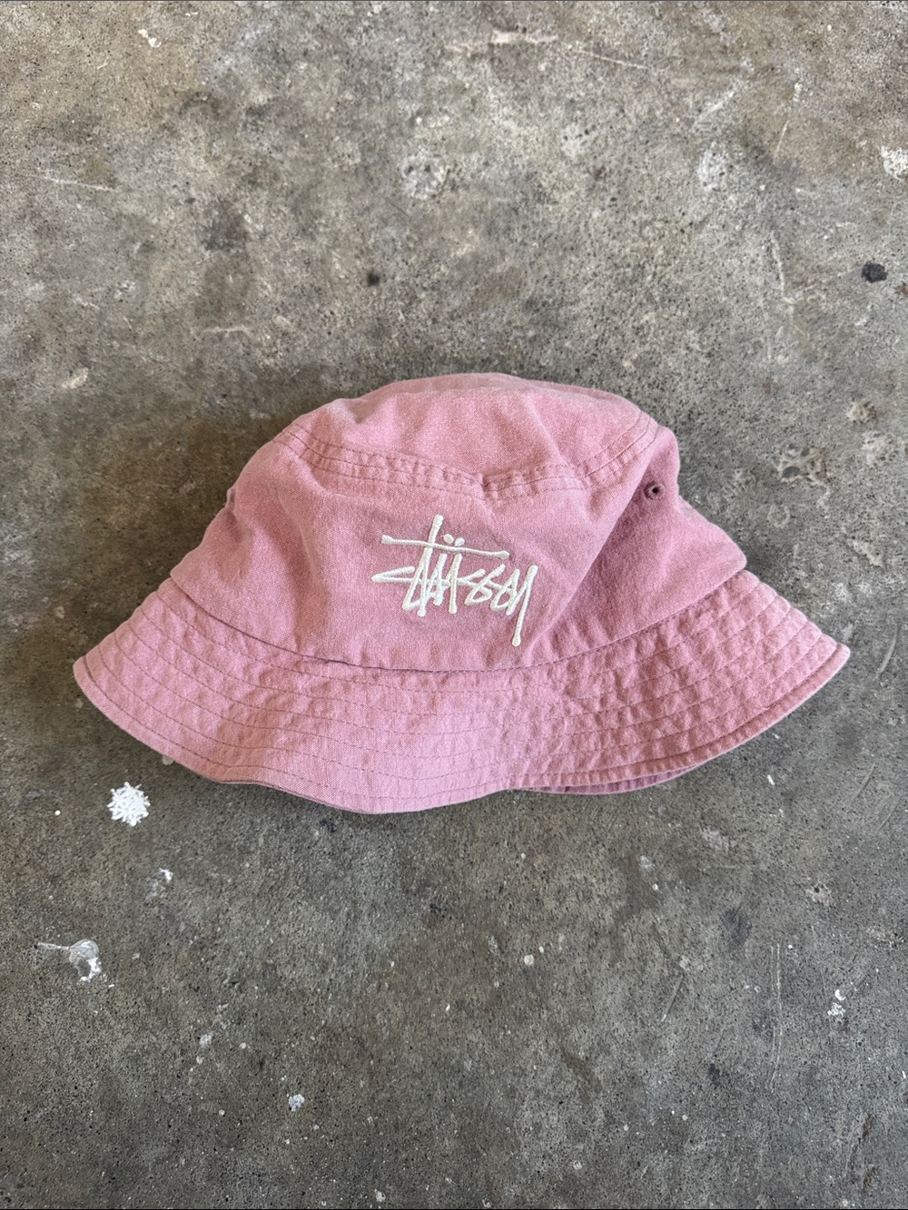 Stussy Dusty Pink Bucket Hat